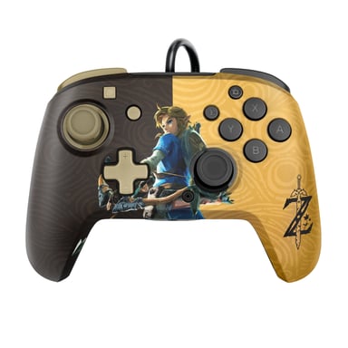 PDP REMATCH: Hyrule Hero Link Multicolore USB Manette de jeu Analogique/Numérique Nintendo Switch, Nintendo Switch OLED