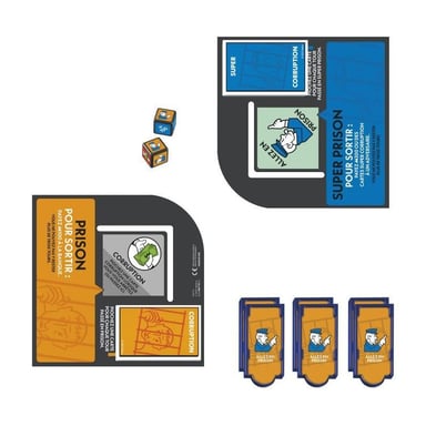 Monopoly Extension Go to jail, hace que el clásico juego del Monopoly sea más divertido y rápido, juegos de mesa, de 2 a 6 jugadores, 40 m