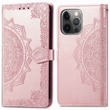 imoshion Etui de télephone Mandala pour Apple iPhone 13 Pro - Rose Doré