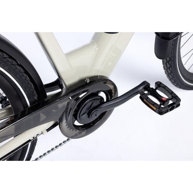 Bicicleta eléctrica urbana, Urb-e 28'', Aluminio SHIMANO 7V, Autonomia hasta 80km  &  Batería 36V 13Ah