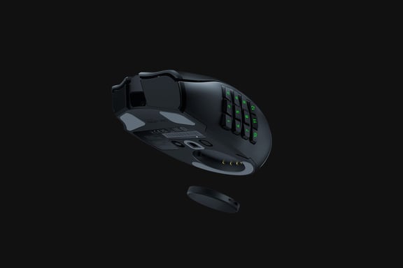 Razer Naga V2 Pro ratón Juego mano derecha RF Wireless + Bluetooth + USB Type-C Óptico 30000 DPI