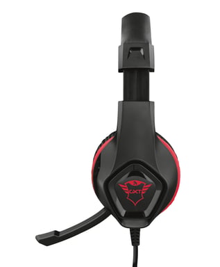Trust GXT 404R Rana Casque Avec fil Arceau Gaming Noir, Rouge - Neuf Noir - vue 3
