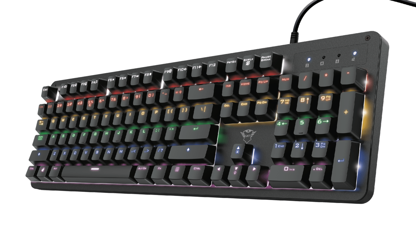 Trust Trust Gaming Gxt 1863 Thaz Clavier Mécanique Filaire Avec Interrupteurs Outemu Red, Azerty Français