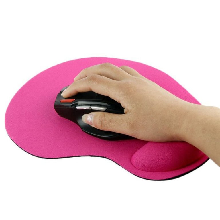Tapis de souris repose poignet de qualité ergonomique ultra fin rose