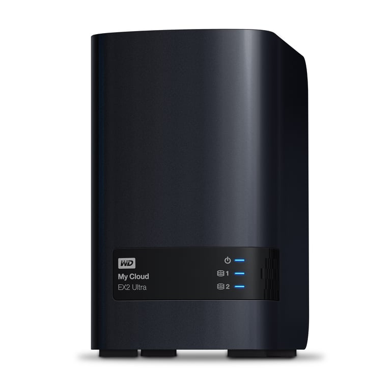 Western Digital My Cloud EX2 Ultra NAS Bureau Marvell Armada 385 1 Go DDR3 16 To HDD My Cloud OS Noir - Neuf