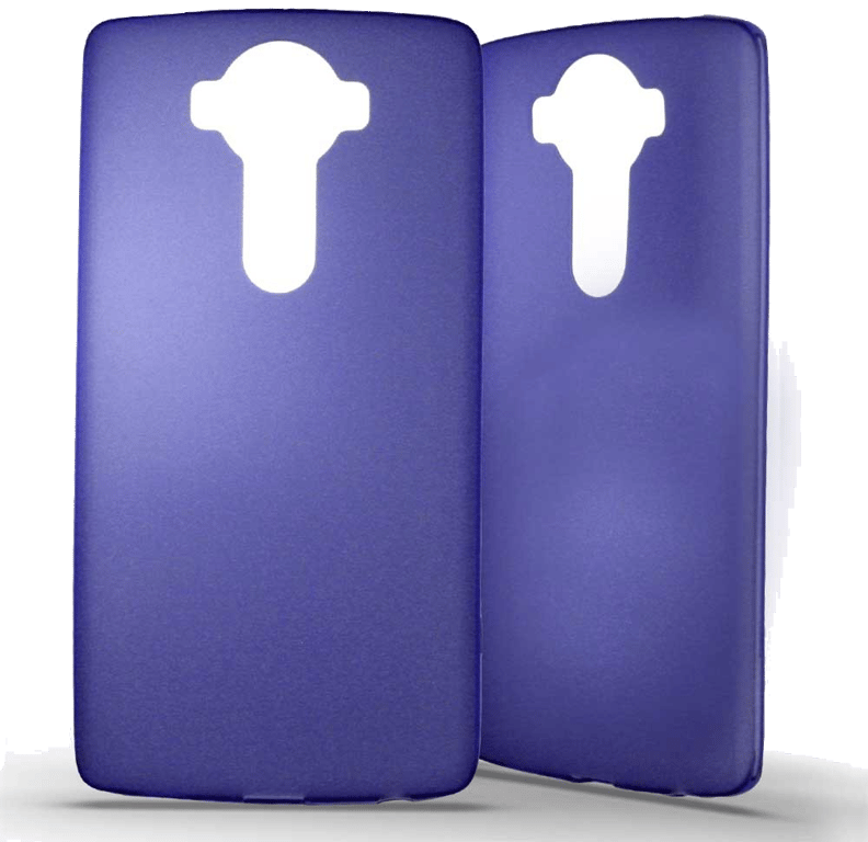 Coque silicone unie compatible Givré Bleu LG V10