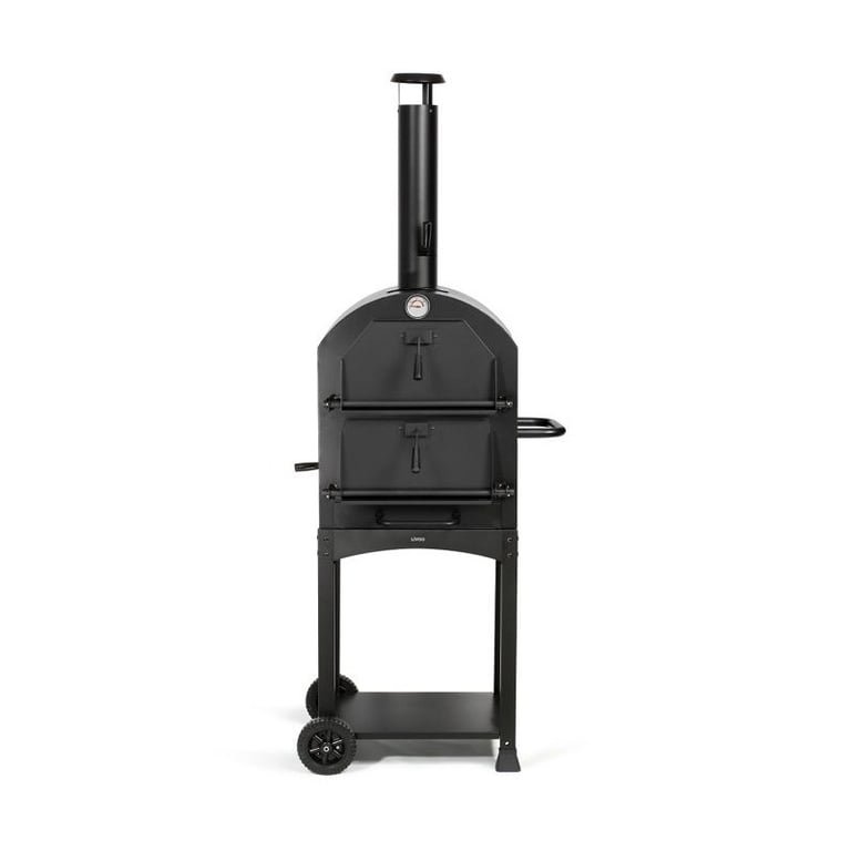 Livoo Four à pizza et tarte flambée - DOC331 - Compatible charbon et bois - Hauteur de cuisson 94 cm - Thermomètre intégré