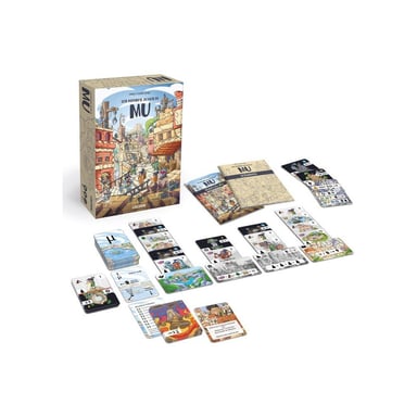 Jeu de société de stratégie LISCIANI Mu : L'Ultime Épreuve 14 cartes illustrées Français Noir