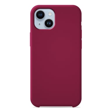Coque silicone unie Soft Touch Rouge Passion compatible Apple iPhone 14 Plus