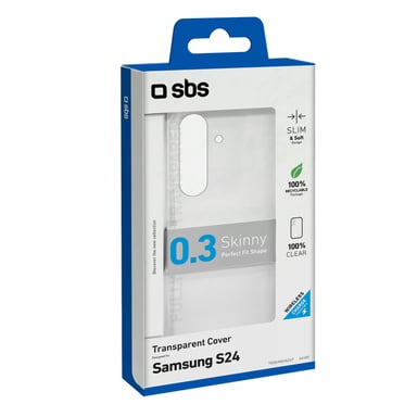 SBS TESKINSAS24T coque de protection pour téléphones portables 15,8 cm (6.2'') Housse Transparent Samsung Galaxy S24