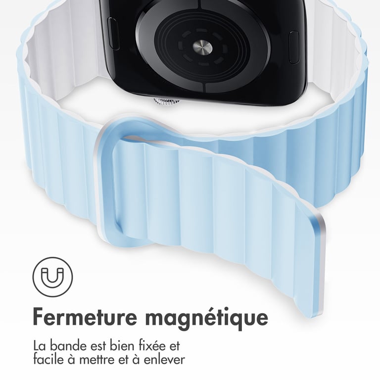 imoshion Bracelet magnétique en silicone pour Apple Watch Apple Watch Series 1 á 10 / SE / Ultra 2 44454649 mm / Neuf - vue 6