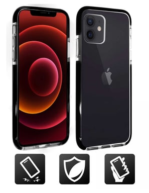 Altadif ALTCIP12STRG guscio protettivo per telefoni cellulari 13,7 cm (5.4'') Cover Nero, Trasparente Apple iPhone 12 Mini