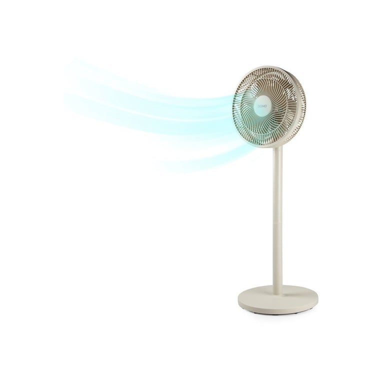 Ventilateur 2 en 1 sur pied et sur table DOMO 3 vitesses Avec 7 pales Silencieux Sable - vue 2