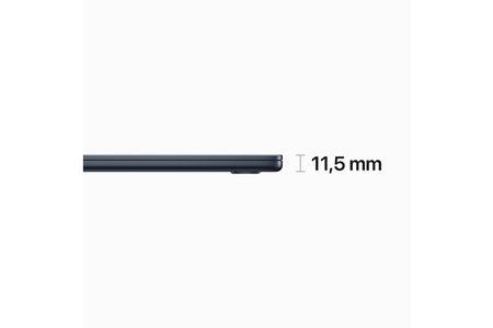 MacBook Air M2 (2023) 15.3', 3.5 GHz 512 Go 8 Go  Apple GPU 10, Minuit - AZERTY
