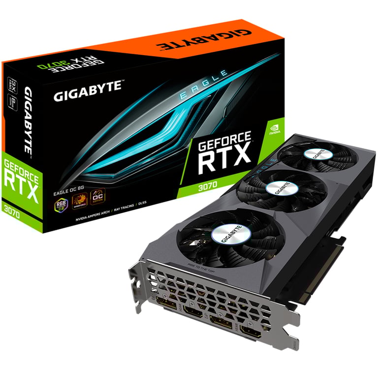 GIGABYTE EAGLE GeForce RTX 3070 OC 8G (rev. 2.0) NVIDIA 8 Go GDDR6 - Neuf
