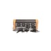 Raclette 8 personnes KITCHENCHEF KCWOODLUX8 1200 W Plaque double face antiadhésive Bambou Noir/Naturel