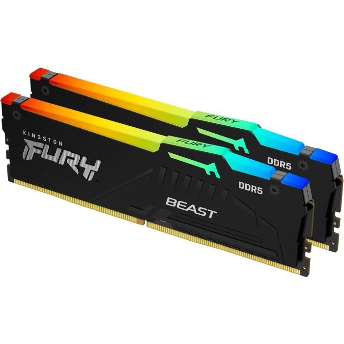 Kingston Fury™ Beast DDR5 2 x 5600 MT/ C40 Intel XMP 3.0 Neuf - vue 4