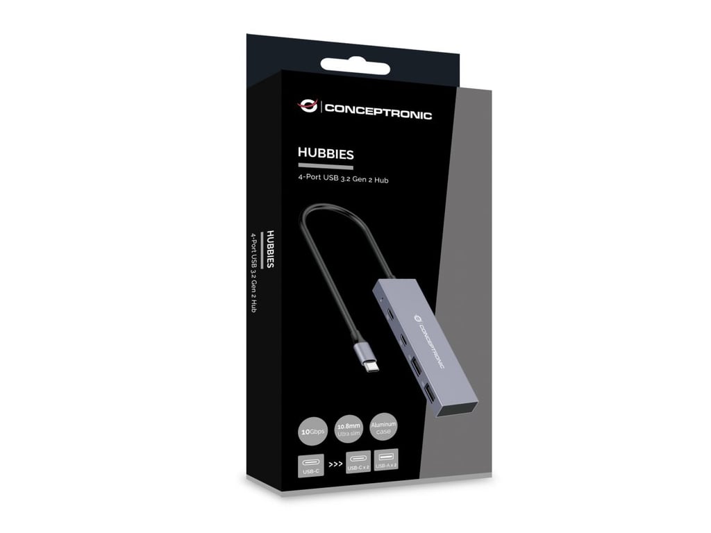 Conceptronic Hub USB C 4 ports - vue 2