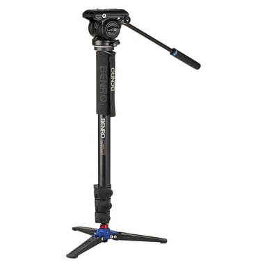 Benro a48fd monopié de vídeo con cabeza fs4pro