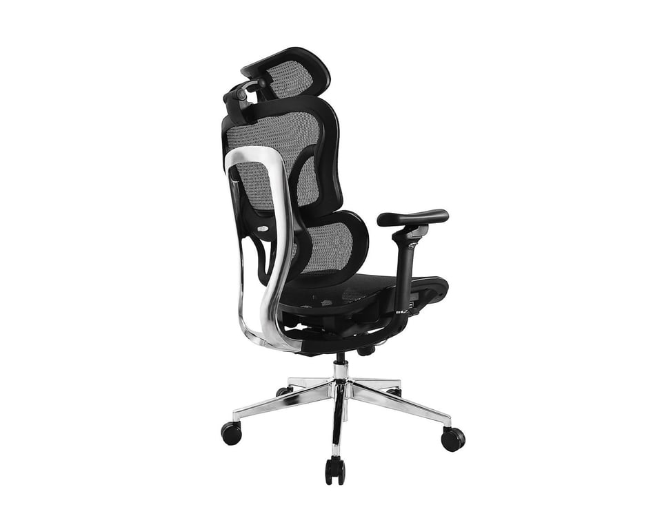 Chaise de bureau Equip 651051 siège et dossier en maille ajustable 3D - vue 3