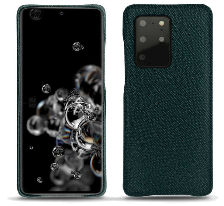 Coque cuir Samsung Galaxy S20+ 5G - Coque arrièreVert