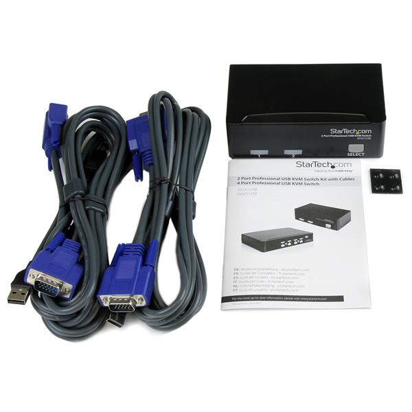 StarTech.com KVM switch écran clavier 2 ports VGA USB 2.0 - vue 3