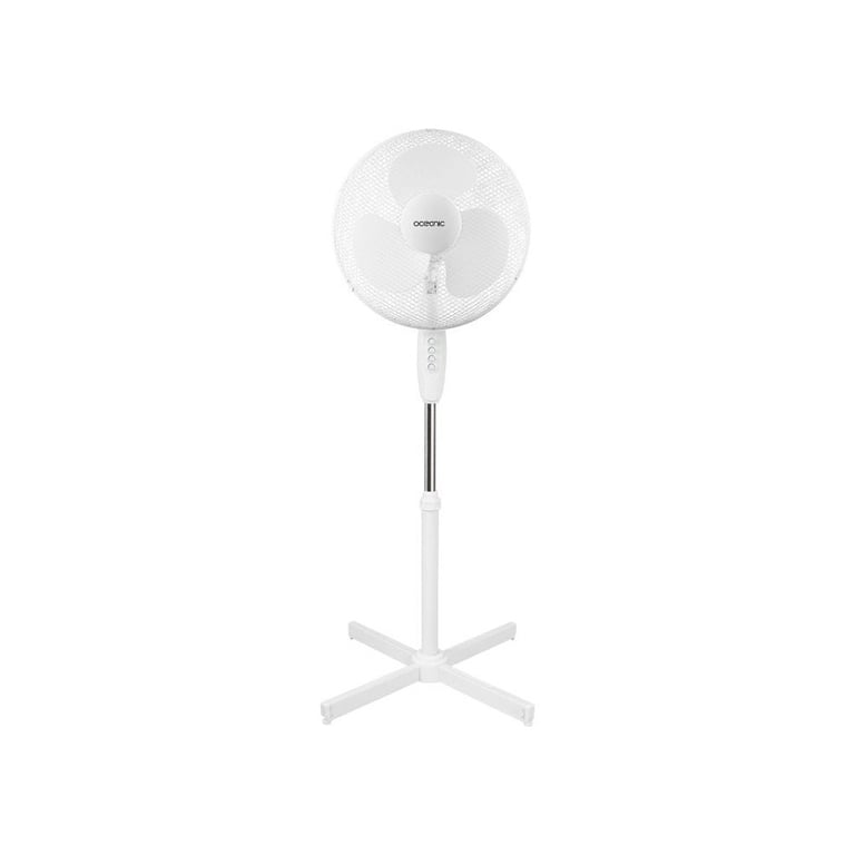 Ventilateur De Pied OCEANIC – 45 W, 41 cm, 3 Vitesses, Oscillant, Inclinable - vue 4