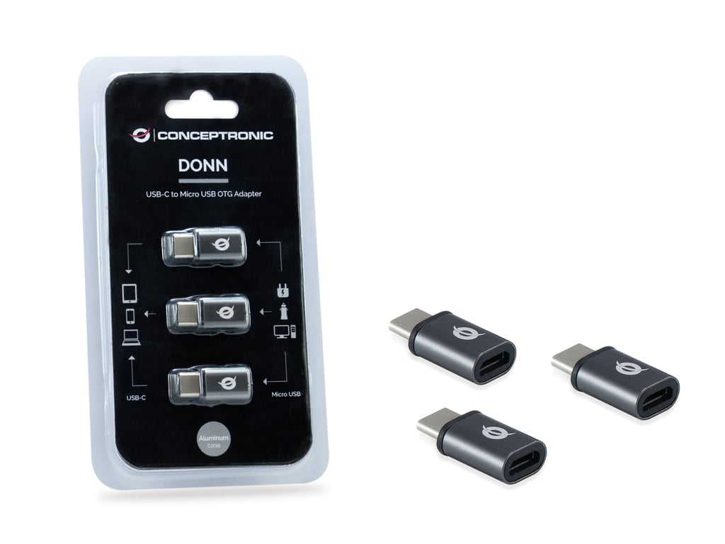 Conceptronic DONN05G changeur de genre de câble USB 2.0 Type C USB 2.0 Micro Neuf - vue 3