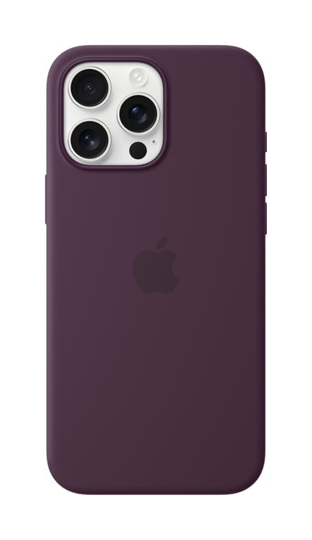 Apple Coque en silicone avec MagSafe pour iPhone 16 Pro Max - Prune (brand) iPhone 16 Pro Max - vue 2