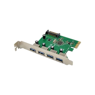 Microconnect MC-USB3.0-T4B scheda di interfaccia e adattatore Interno USB 3.2 Gen 1 [3.1 Gen 1] (USB 3.0 4 port PCIe card - Main chip : VL805 USB3.0 - ports x 4 - Warranty: 36M)