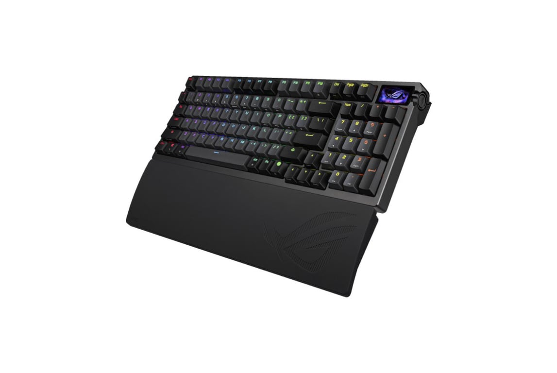 Clavier Gaming ASUS ROG Azoth 90MP040H-BKFA00 – Sans Fil, OLED, AZERTY, Mécanique - vue 4