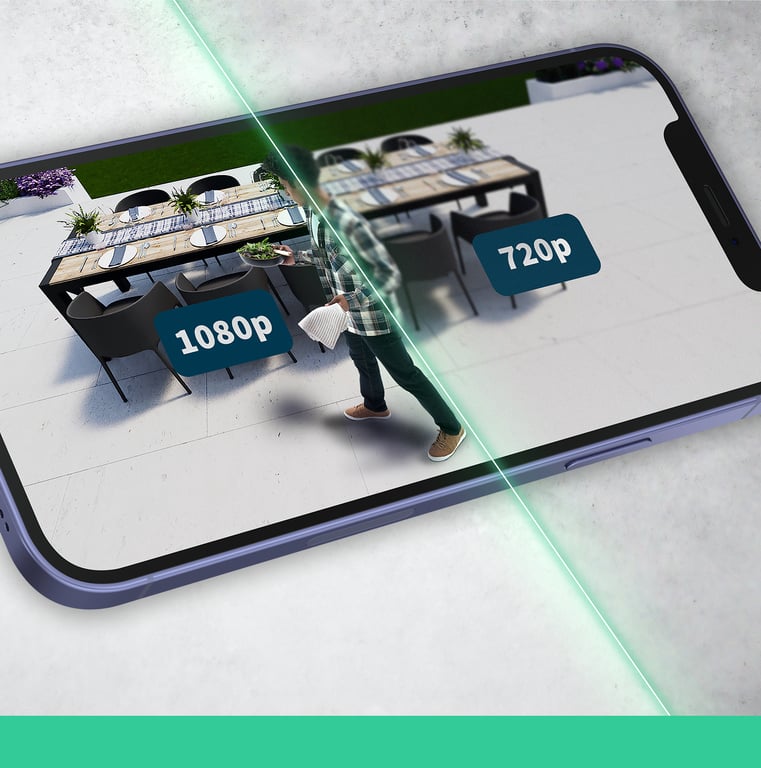 Caméra de surveillance 2 caméras extérieur Essential 2 HD - vue 2