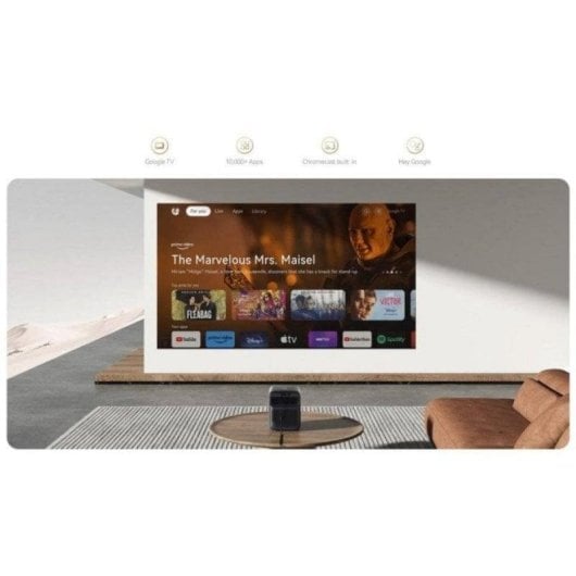 Proyector Wanbo Mozart 1 Pro 2025 FullHD 1200 Lúmenes 120 Lámpara LCD Google TV Smart - vue 5