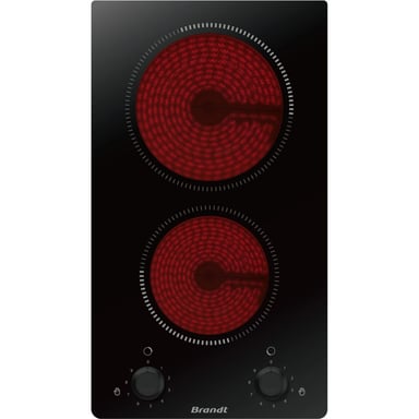 Plaque vitrocéramique BRANDT 3000W 30cm, BPV 6210 B