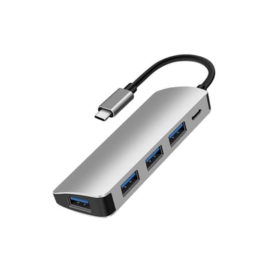 Concentrador USB C de 5 puertos 4 puertos USB 3.1 gen 2 + 1 puerto USB C - Puertos USB A = transferencias de hasta 10 Gbps - Puerto USB-C = cargas de hasta 100 W (Power Delivery 2.0)