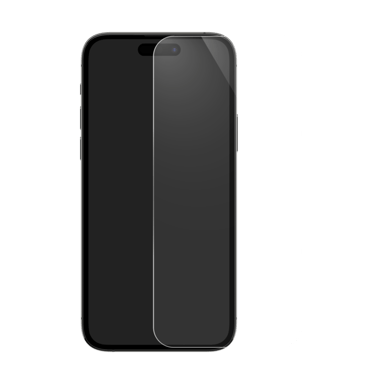 Protecteur d'écran en verre trempé de qualité supérieure (60% verre trempé recyclé) pour Apple iPhone 17, Transparent