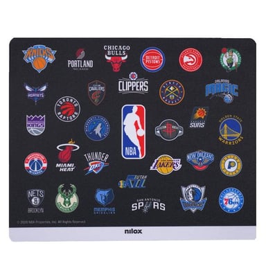 Nilox MOUSE PAD NBA BLACK TEAMS Negro