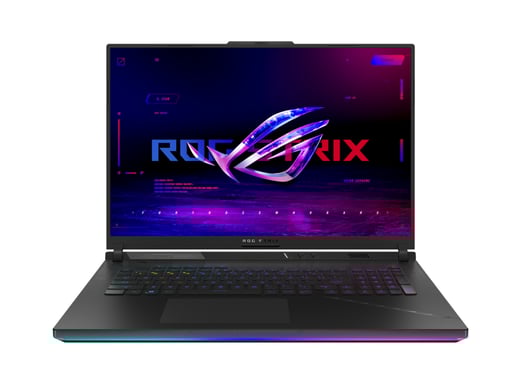 ASUS ROG Strix SCAR 18 G834JYR-R6159W Intel® Core™ i9 i9-14900HX Ordinateur portable 45,7 cm (18'') WQXGA 64 Go DDR5-SDRAM 2 To SSD NVIDIA GeForce RTX 4090 Wi-Fi 6E (802.11ax) Windows 11 Home Noir