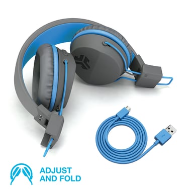 JLab Audio - JBuddies Studio Kids Wireless - Cuffie senza fili - Bluetooth - Compatte e pieghevoli - Durata della batteria BT 24h