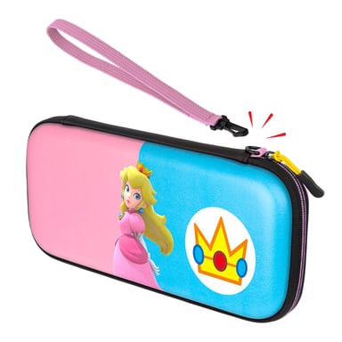 Estuche Slim Deluxe Royal Princess Peach Azul, Rosa para Nintendo