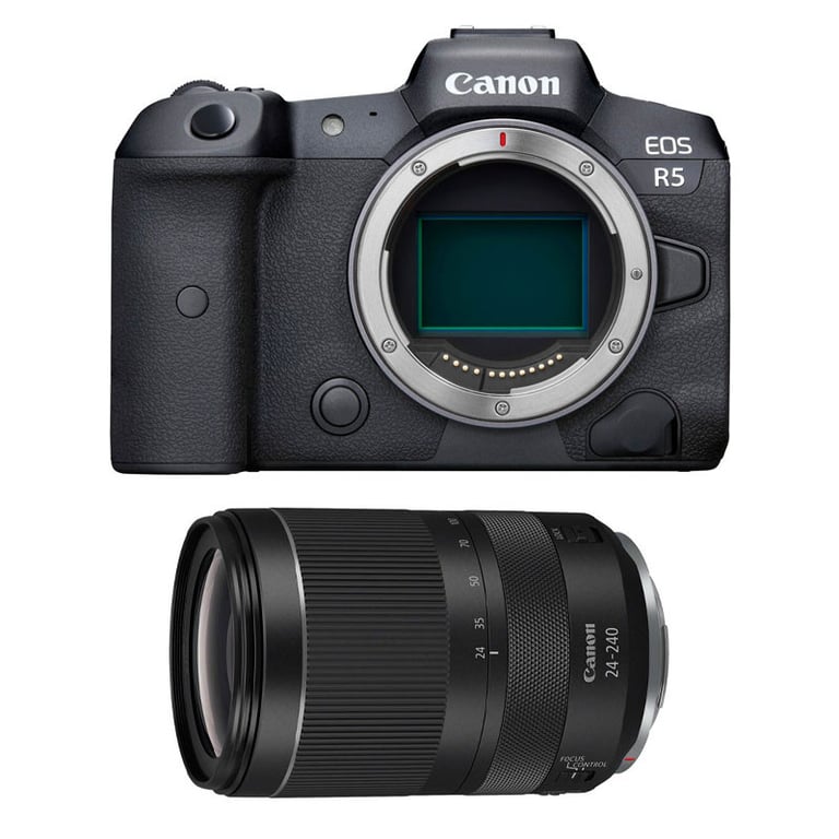 CANON EOS R5 + RF 24-240mm f/4-6.3 IS USM - Neuf