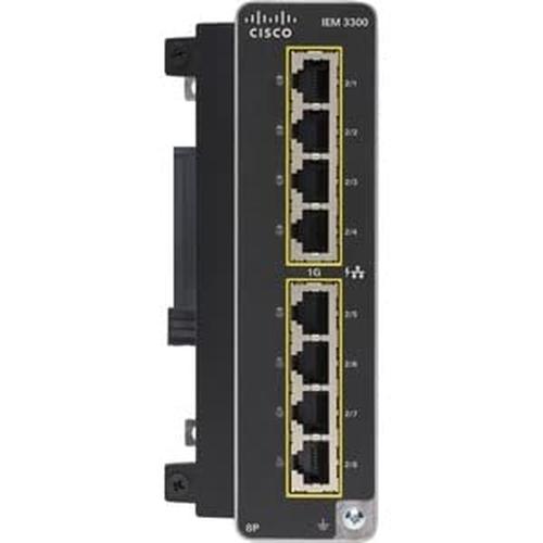 Cisco IEM 3300 8P= commutateur réseau Géré L2 Gigabit Ethernet 101001000 Connexion Ethernet supportant 'alimentation via ce port PoE Neuf - vue 2