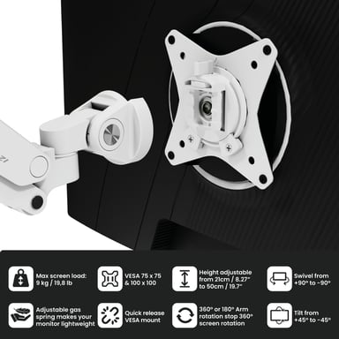 Alzare Neo Duo – soporte doble para monitor con brazo de gas