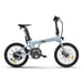 Vélo électrique pliant ADO Air 20 - Moteur 250W Batterie 36V9.6Ah Assisté Autonomie 100KM Freins à Disque Hydrauliques - Bleu