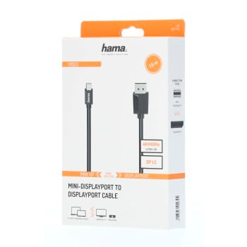 Hama 00200710 Cavo DisplayPort 1,5 m Mini DisplayPort Nero