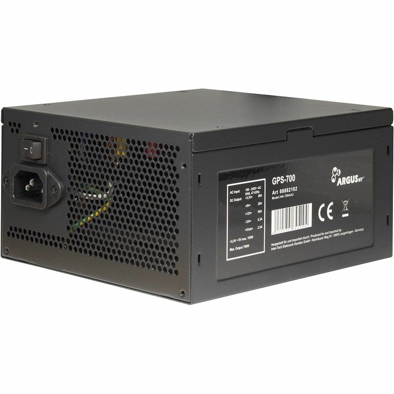 Inter Tech ArgusNT GPS 700 unité d'alimentation d'énergie 20+4 pin ATX ATX - vue 4