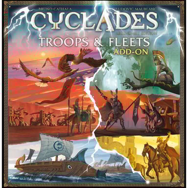 Extension de jeu de stratégie Studio H Cyclades Legendary Edition Troupes et Flottes 110+ figurines plastiques multicolore