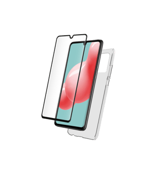 Pack 2 en 1 Coque Samsung Galaxy A42 5G Souple Transparente + Protège écran 2.5D Bigben