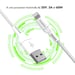 imoshion ?Câble Lightning vers USB - Non MFi - Textile tressé - 0,5 mètre - Blanc