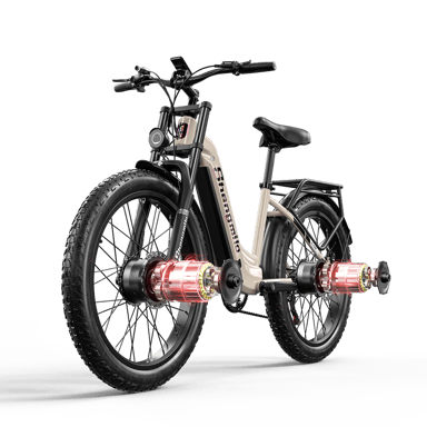 VéLo Électrique Shengmilo S700 | Vitesse Max 45 km/h | Autonomie 60 km | Moteur 1000W*2 | Batterie 48V 17.5Ah | Pneus 26 Pouces | Gris